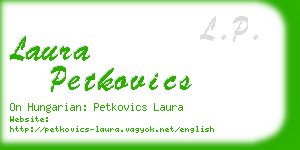 laura petkovics business card